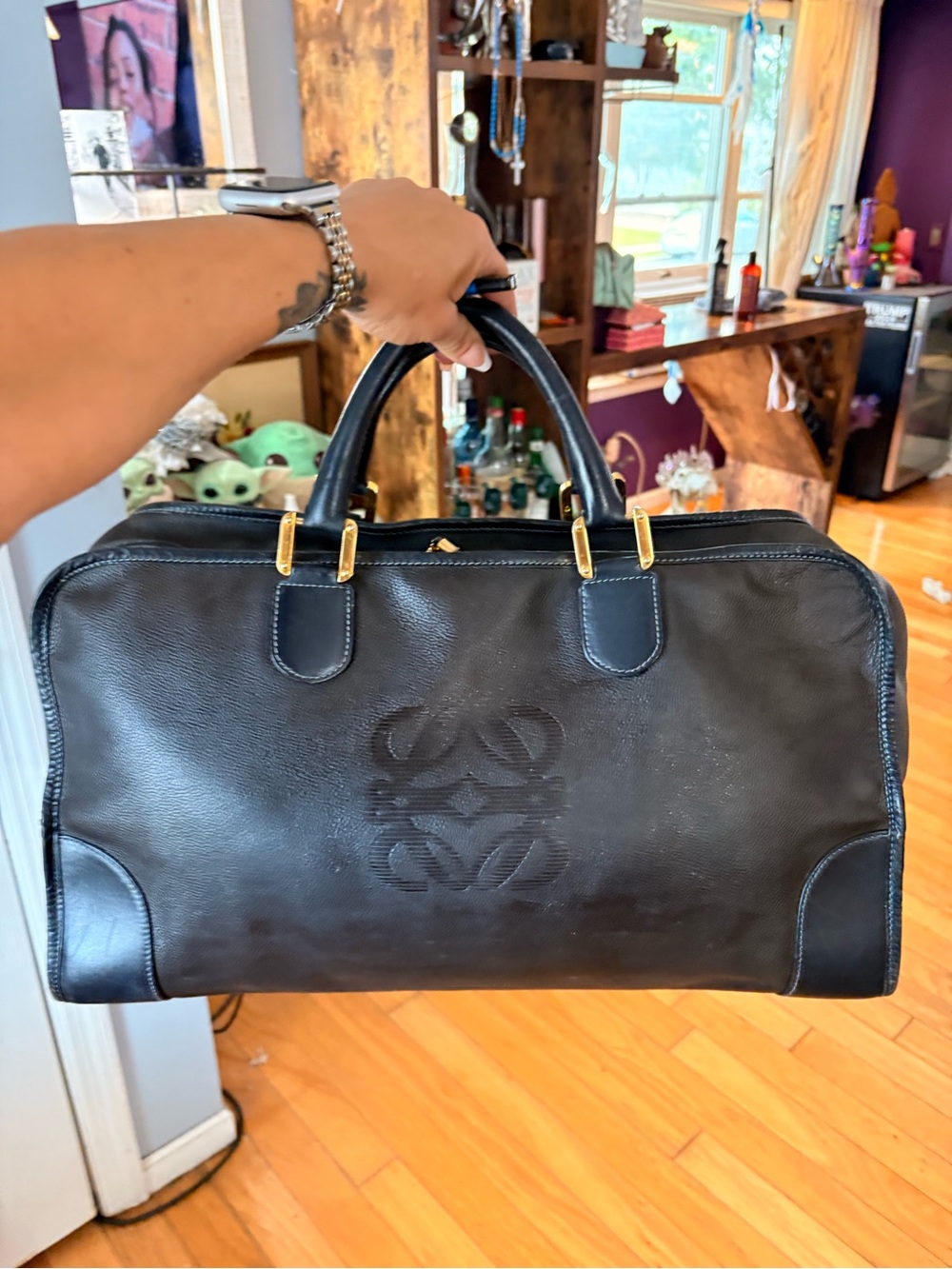 Loewe Vintage Anagram Amazona Travel Bag 44 EUC!